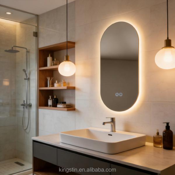 Hotel Led Mirror Anti Fog Smart Wholesale Vanity Frameless Wall Manufacturers Light Mirror Bathroom Oval Hair Salon Mirrors