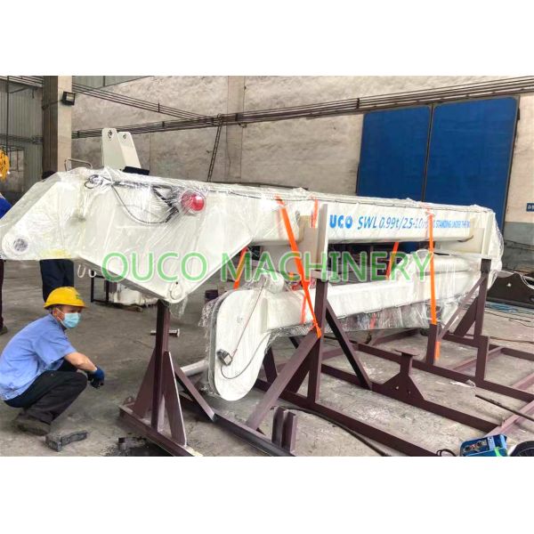 Jib Ship Hydraulic Knuckle Boom Marine Deck Crane ABS Approved