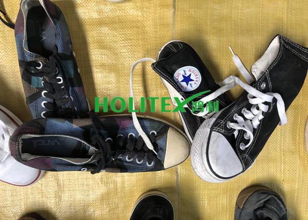 Wearable Second Hand Clothes And Shoes First Grade Used Canvas Shoes