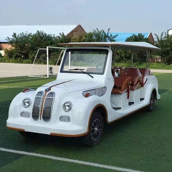 Retro Style 4-Seater Electric Golf Cart Electric Vehicle with 4400*1540*2000 Dimensions