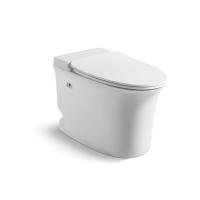 Toilette sans réservoir montée sur le plancher pulsé allongée avec écoulement sans contact