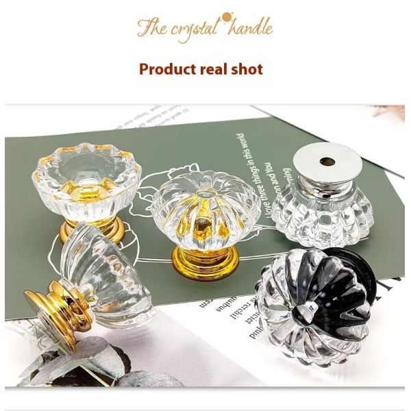 Modern Plastic Acrylic Wardrobe/dresser Handle Ball Crystal Furniture Handle for Kitchen Cabinet Drawer Hardware Accessories