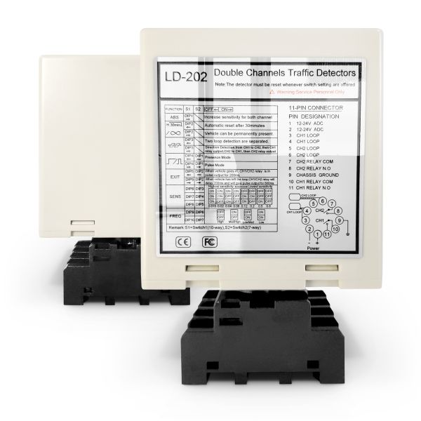 Detector de doble canal de salida de relé Presencia de relé para prevención de