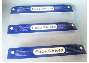 Hospitals Polycarbonate Elastic Headband Face Visor With Foam Headband Medical