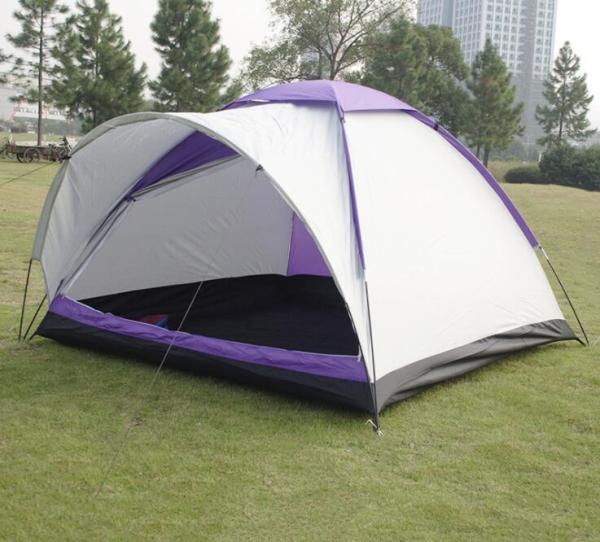 Single Layer Camping Tent Outdoor Pro Backpacking Light Weight waterproof Family TenT 3-4Person Camping Tent(HT6057)