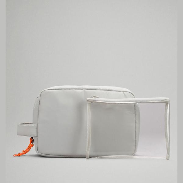 Customized Men Women Water-Resistant Case Organizer Portable Travel Toiletry Bag With Clear PVC Pouch