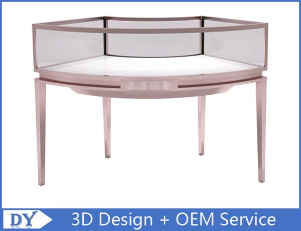 Stainless Steel Frame Jewellery Shop Display Counters , Jewellery Showroom Furniture