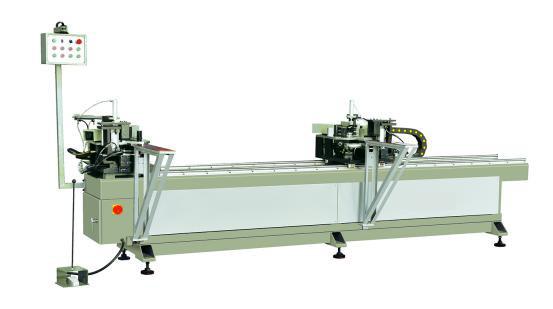 Automatic Two Head Aluminium Corner Crimper / Aluminum Window Corner Crimping Machine