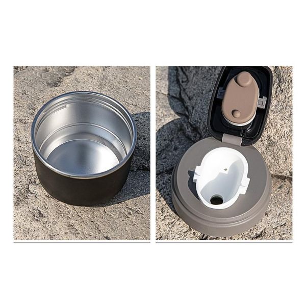 Bouteille à vide en acier inoxydable isolé 2 litres Bouteille de voyage en acier inoxydable 316 extérieure avec poignée facile à nettoyer avec couvercle sans danger pour les aliments