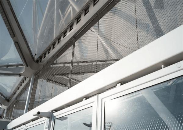 Essen AISI304/316 Balustrade Wire Mesh Fence Panels Inter Woven For Green Wall