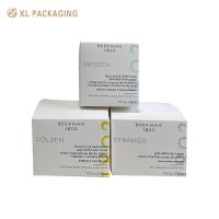 Impressão personalizada de garrafas cosméticas de cartão dobrável Caixa de papel de maquiagem Caixa de papel branco de papel de papelão Papel de embalagem para cuidados com a pele branco