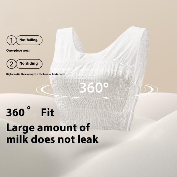 Sustentador de enfermería desechable ecológico con almohadillas absorbentes a prueba de fugas de 360 ° Extensión de algodón transpirable adecuada para maternidad de noche