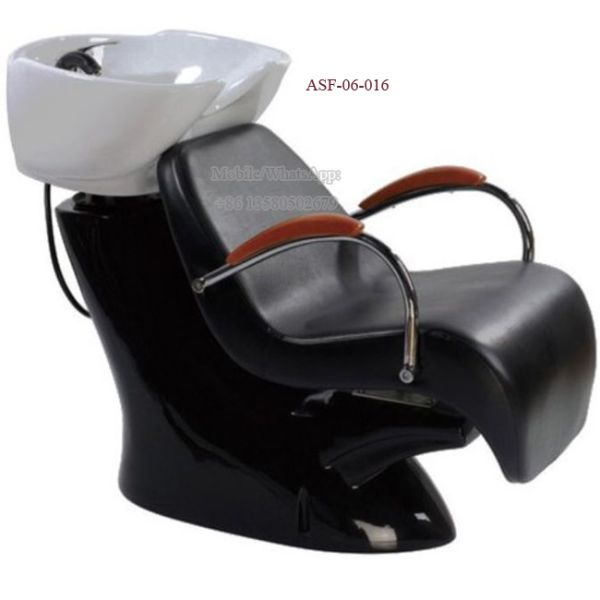 ASF-06-016 Top Grade Synthetic Leather Shampoo Chair with American Style Sofa Seat