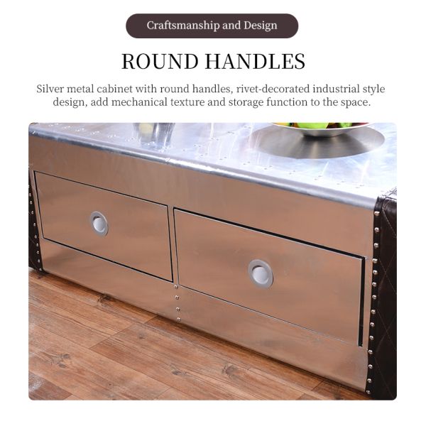 Nidea #8601 Customized Handmade Industrial Design Aluminum Coffee Table for Living Room & Hotel Use