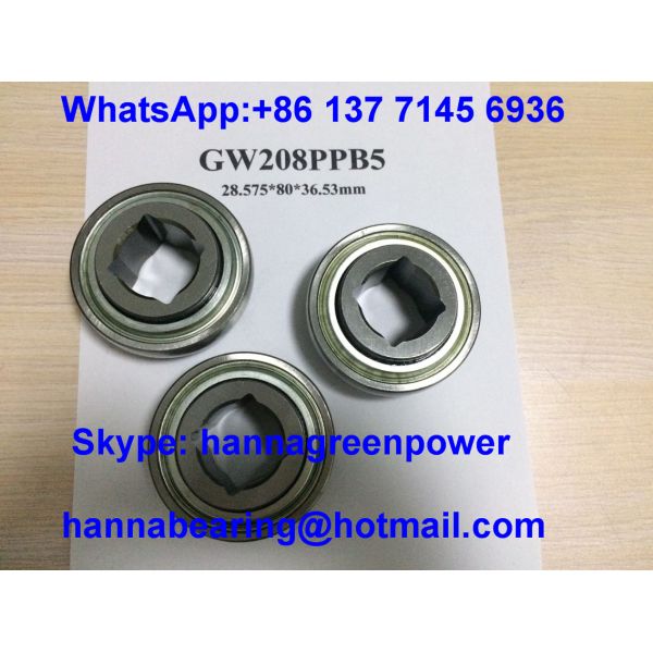 GW208PPB5 roulement à trous carrés pour l'agriculture