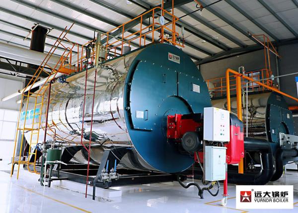 1T / H To 20 T / H Gas Oil Fuel Fired Boiler , WNS Fire Tube Boiler