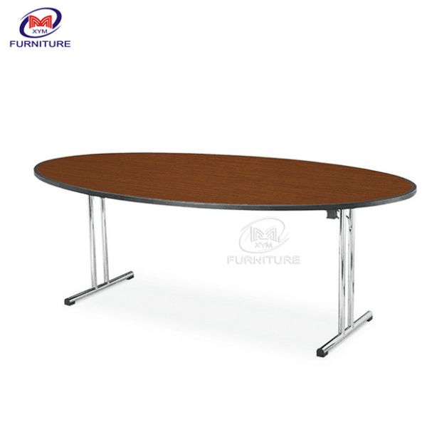 Plywood Hotel Round Banquet Tables Chair Stainless Steel Leg For Dining