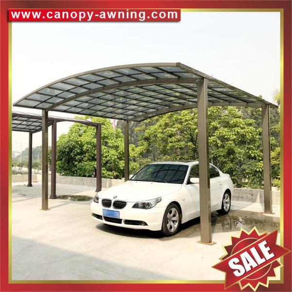 excellent sunshade waterproofing garden parking polycarbonate PC carport car shelter for villa house building cottage