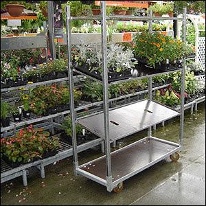 Best selling danish trolley for flowers cheap price CC container/aluminium trolley cart