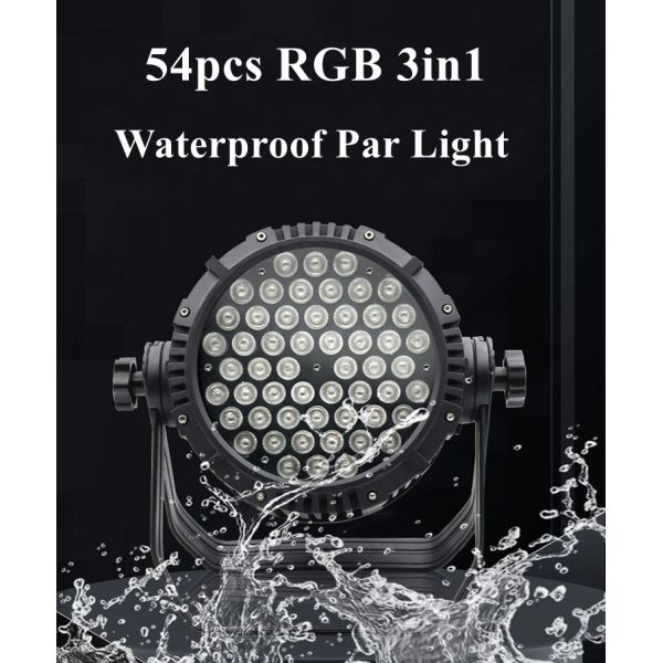 Profissional 3in1 LED à prova d'água Par Light 54 * 3w Para Stage Party Dj Bar