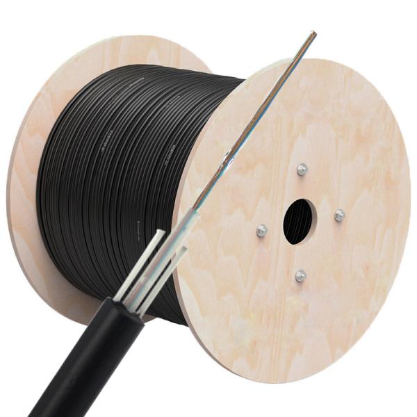 Cabo de fibra ótica 2 do único modo de GYFXTY G652D 6mm núcleo 4 6 8 12