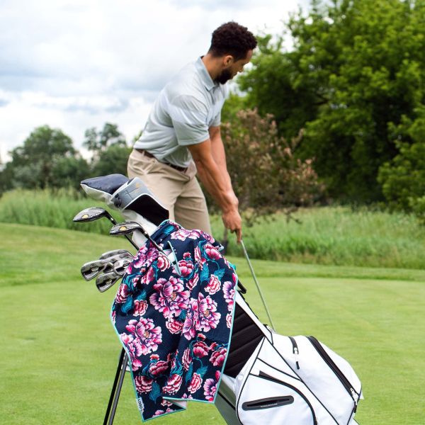 Personalized Outdoor Sport Golf Ball Towels Microfiber Waffle Golf Towel