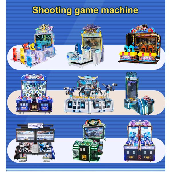 Amusement Park Ball Shooting Arcade Machines Carnival Monster Realms Tv Gun Game