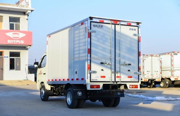 Factory Hot Selling 4X2 Petrol Small Mini Light Duty Foton XiangLing M1 Box Cargo Trucks Van Type Cargo Trucks China Made