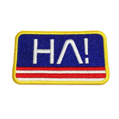 Embroidered Football Patches/ Badges , Custom Sports Patches For Hats