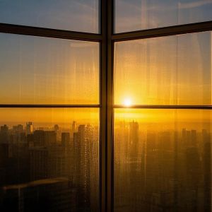 Tempered High Class Insulated Curtain Wall Glass Panel Gentle Technology