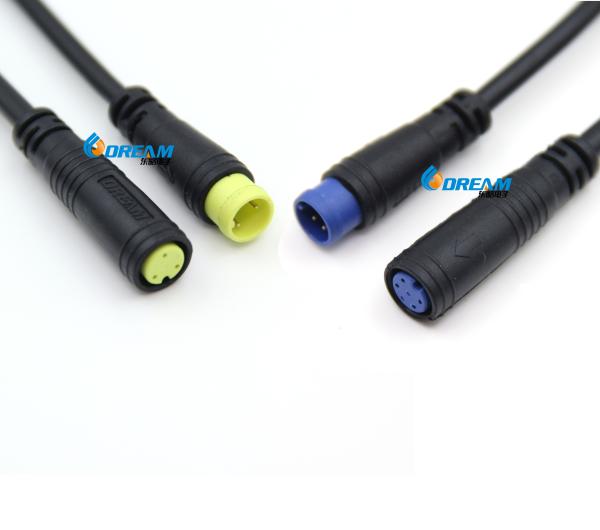 Customized M8 6pin IP65 E Bike Accessories Cable Wire Connector