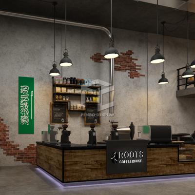 O projeto clássico da mobília da cafetaria do ODM vende por atacado o MDF grosso de 9mm