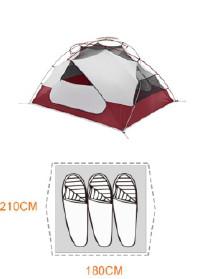 3-4 Person Outdoor Camping Tent  Windproof Camping Tent  GNCT-017