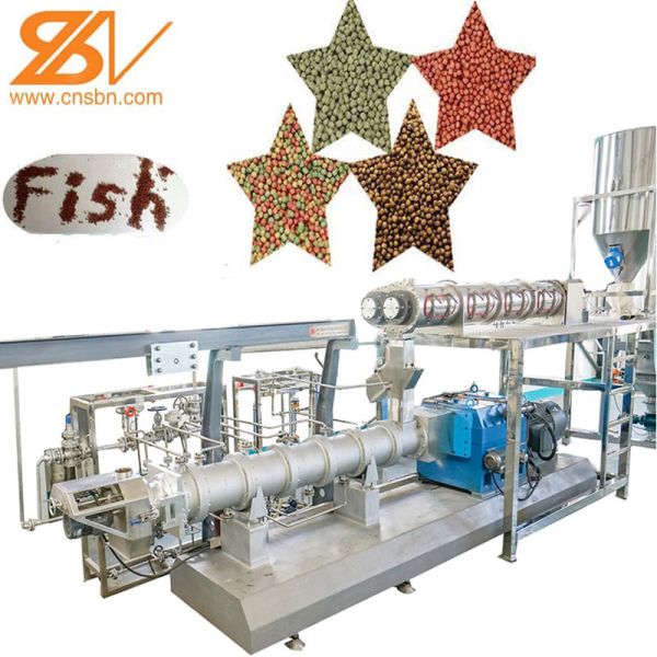 Fully Automatic Double Extruder Fish Shrimp Feed Pellet Making Machine
