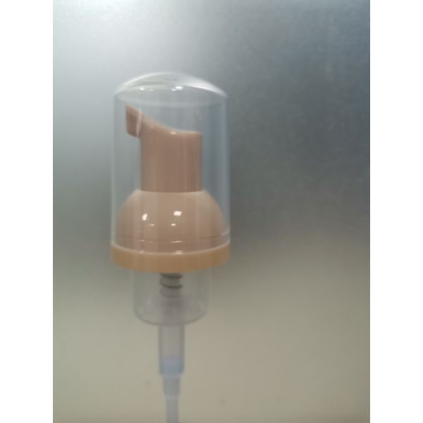 Гладкий 30 мм пеновой насос с выходом 0,4 CC на заказ цвет прозрачный крышка для распределения пены