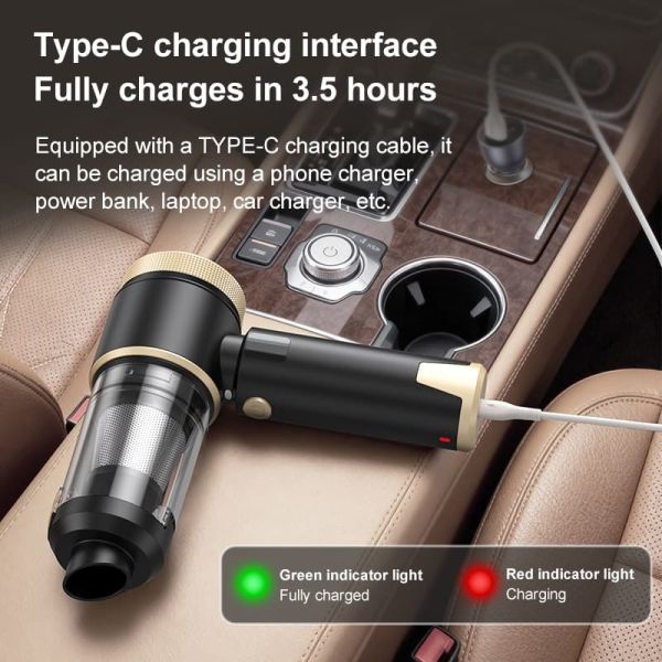 Cordless Portable Car Vacuum Cleaner Handheld Vacuum Cleaner For Home