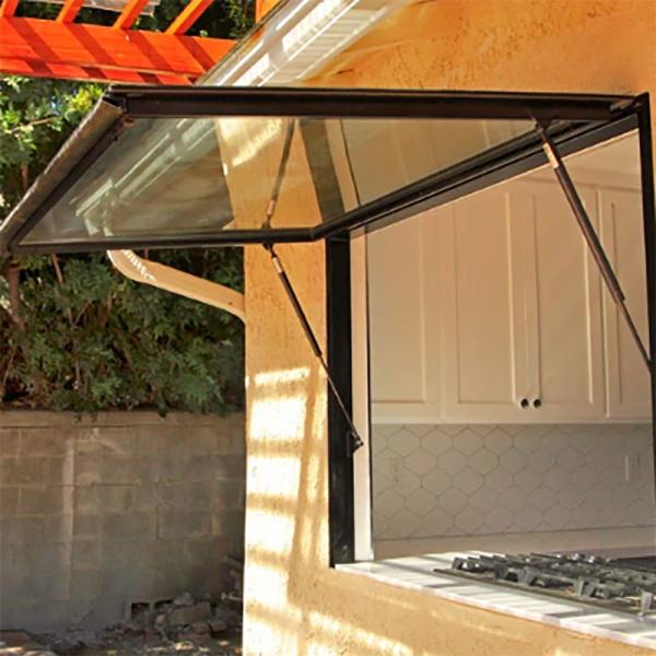 Thermal Break Double Glazing Top Hung Aluminum Windows With 304 Stainless Steel Mesh