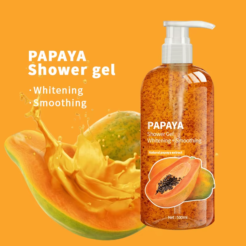OEM ODM Whitening Smooth Bath Gel With Natural Extracts Custom Ingredients Bath Gel Papaya Whitening Bath Gel