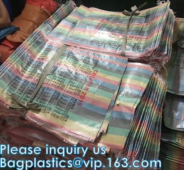 Eco Friendly fabric Laminated Handle, Pp Woven Tote Bag, RPET Coated Foldable Recyclable Shopping handy Bags