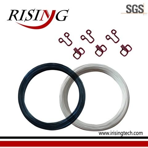 Pass SGS Test ,  High quality   0.80mm Nylon coated wire ,  hook and eye wire