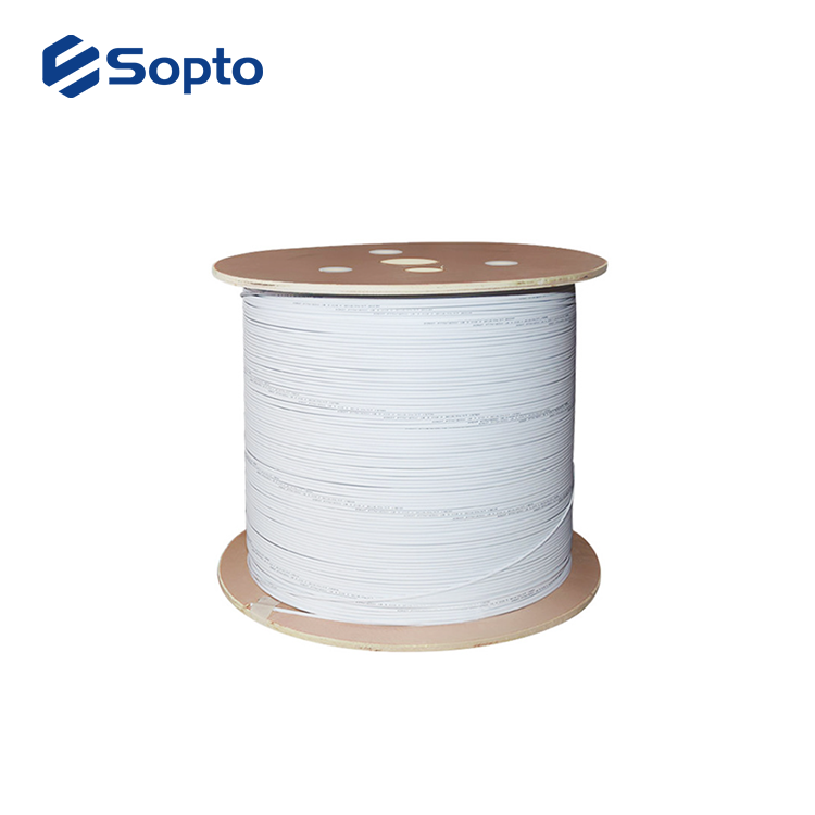 1 2 4 Core Ftth LSZH Fiber Optic Drop Cable For Outdoor Indoor