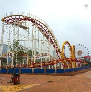16 Persons Theme Park Roller Coaster Rides Kids Fun Fair Games Color Customized