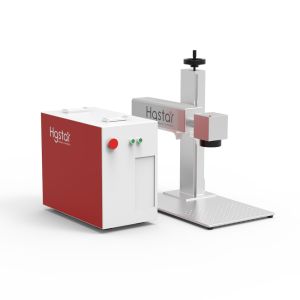 Air Cooling 20w - 100w Fiber Laser Marking Machine For Metal
