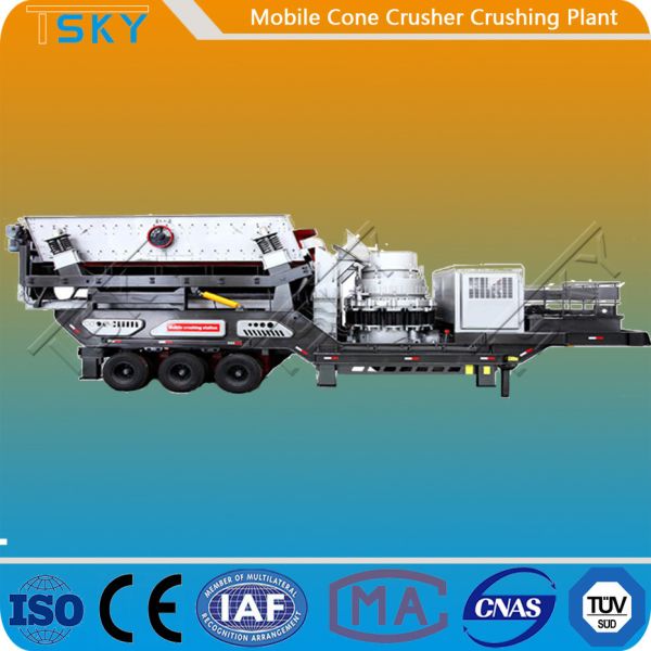 TS3S2160C138 440tph Mobile Cone Crusher Plant