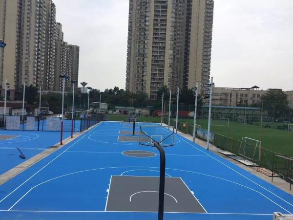 Blue Acrylic Tennis Sport Flooring Badminton Court Flooring Surface