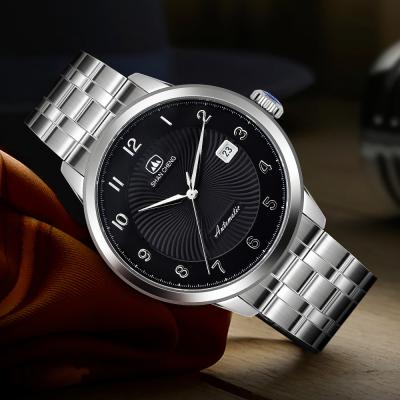 OEM mecânico Tourbillon luxuoso dos relógios dos homens de esqueleto inoxidáveis impermeável