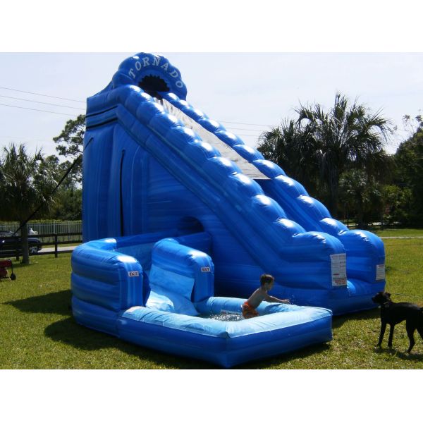 Giant Inflatable Slide 33ft High Hurricane Water Slide Inflatables For Adults