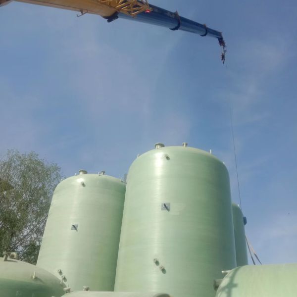 Установка 3000mm вертикального танка круга FRP химического промышленная легкая