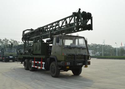 Integrated 144KW Military Truck Mounted Drilling Rig Excellent Torsional Performance