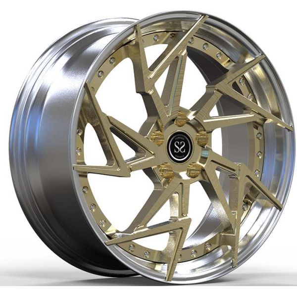 Губа 2PC Polihsed выковала алюминиевый сплав снабжает ободком Forester Sk Facelif 19x8 5x114.3 Subaru